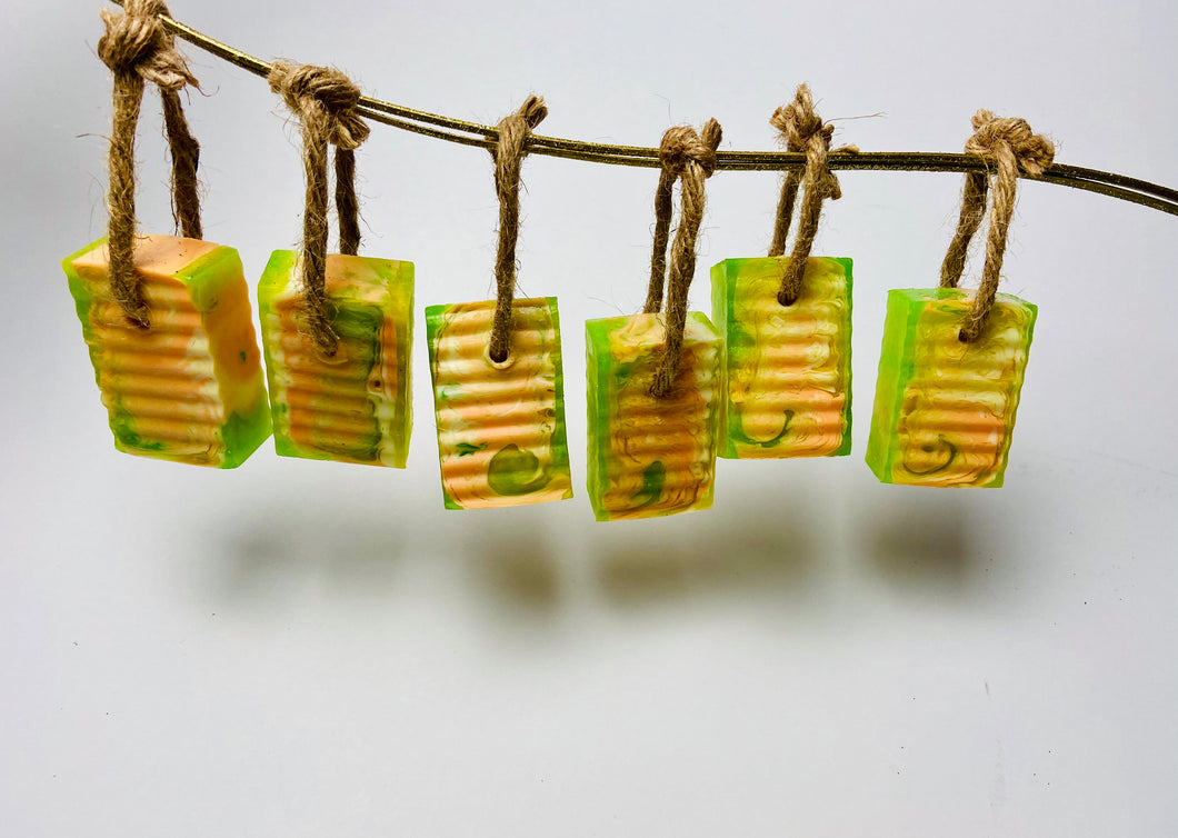 Citrus Tie Dye Soap on a Rope